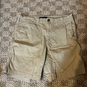 American Eagle Next Level Flex Slim Khaki Shorts